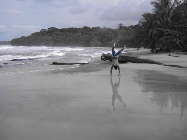 Pura Vida.  A beach near Puerto Viejo, Costa Rica.January, 2008.   Copyright Mark Sackler, 2008.