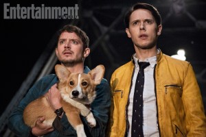 Dirk Gentlyís Holistic Detective Agency Season 1, Episode 1 Air Date: 10/22/16 Pictured: Elijah Wood (Todd) and Samuel Barnett (Dirk Gently)